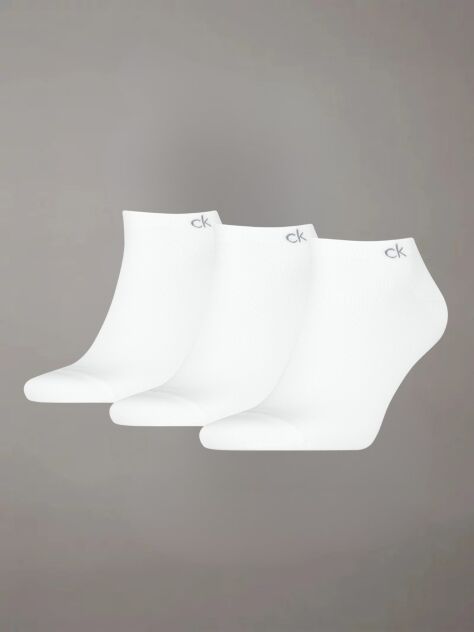 White 3 Pack  Sneaker Socks   Men