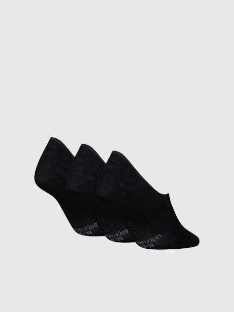 Black 3 Pack Footie Socks  Women