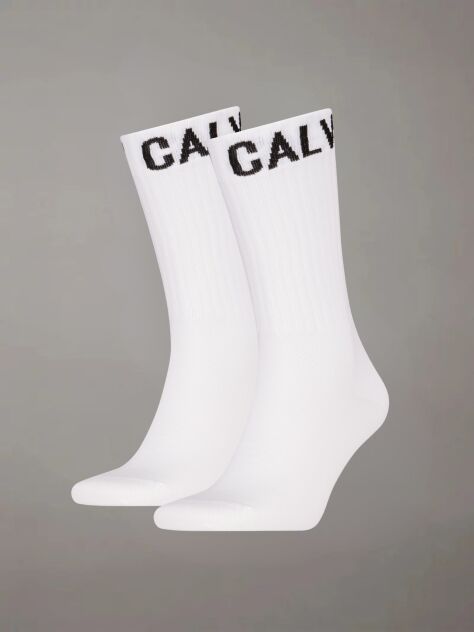 White 2 Pack Crew Socks   Men