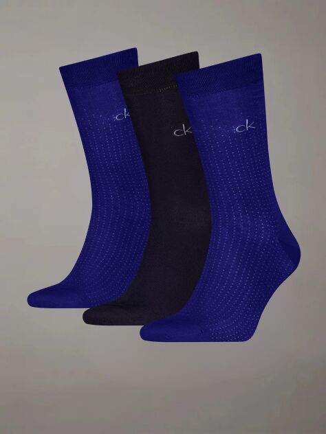 Blue 3 Pack Classic Socks Gift Set  Men