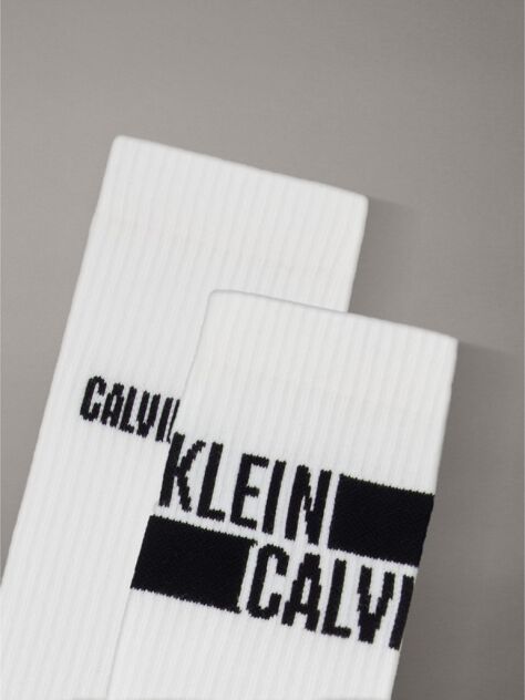 White 2 Pack Crew Socks  Men