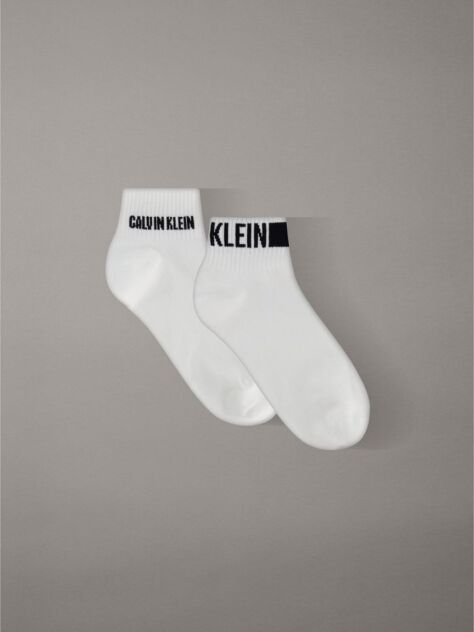 White 4 Pack Quarter Socks  Men