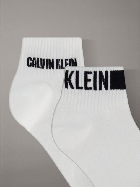 White 4 Pack Quarter Socks  Men