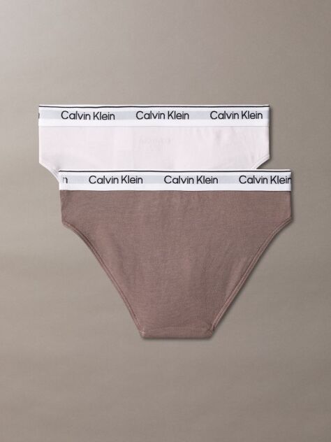 Multi 2 Pack Girls Bikini Briefs - Icon Cotton Stretch  Girls