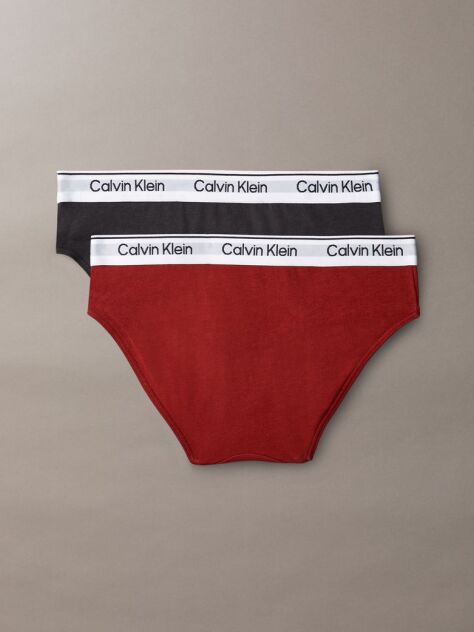Multi 2 Pack Girls Bikini Briefs - Icon Cotton Stretch  Girls
