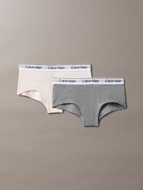 Multi 2 Pack Girls Hipster Panties - Icon Cotton Stretch  Girls