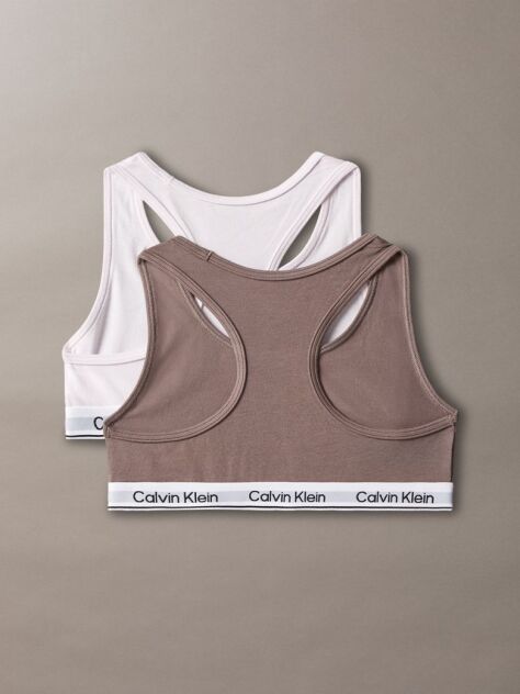 Multi 2 Pack Girls Bralettes - Icon Cotton Stretch  Girls