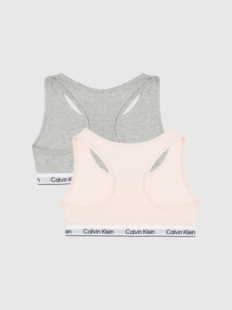 Multi 2 Pack Girls Bralettes - Icon Cotton Stretch  Girls