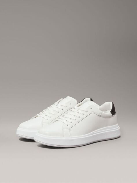 White Leather Trainers  Men