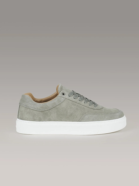 Green Leather Trainers  Men