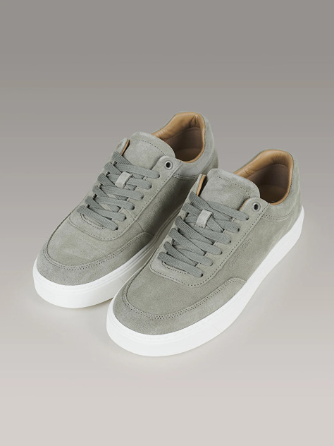 Green Leather Trainers  Men