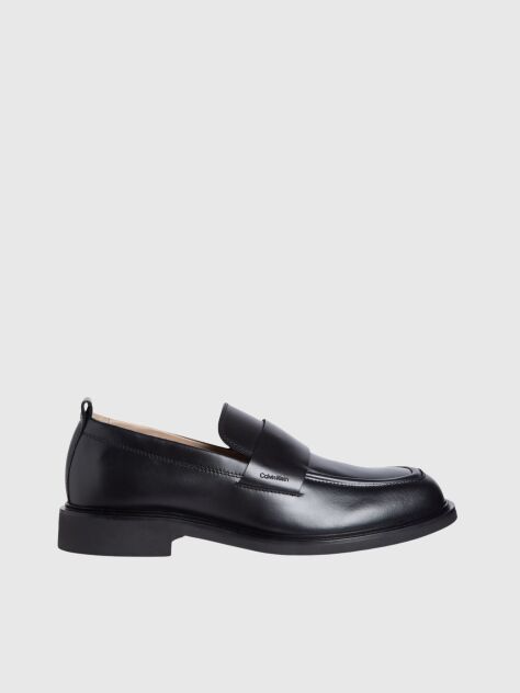 Black Leather Loafers  Men