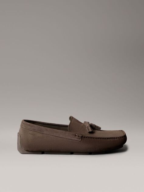 Brown Suede Moccasin Driving Shoes  Men