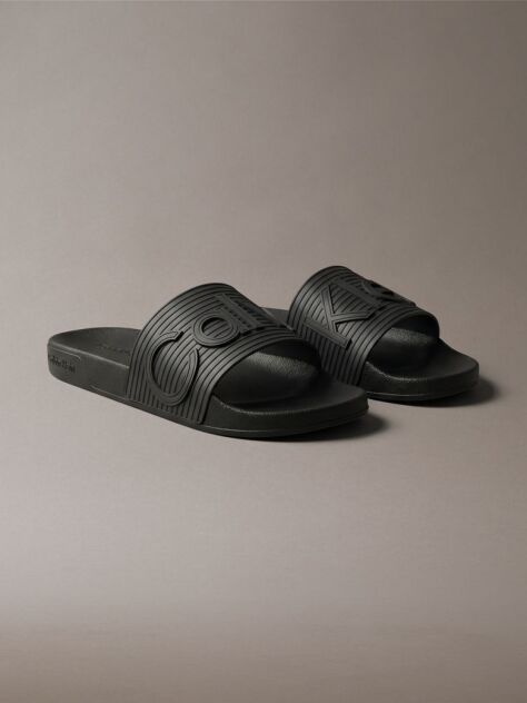 Black Nemo - Contoured Emblem Logo Sliders  Men
