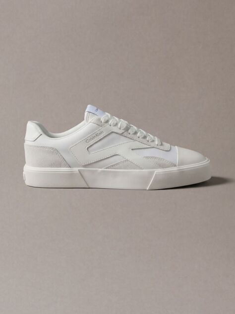 White An easy choice for everyday wear. Men’s sneakers with a modern style, suede details and lace-up fastening  Men