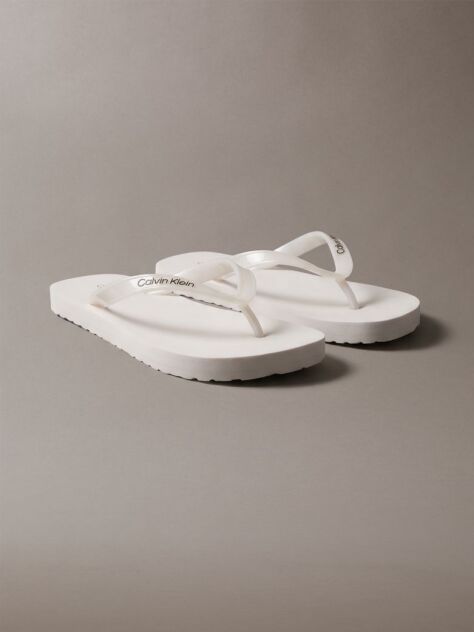 Λευκό Arwa - Μεταλλικά Περλέ Flip Flops  Γυναίκα