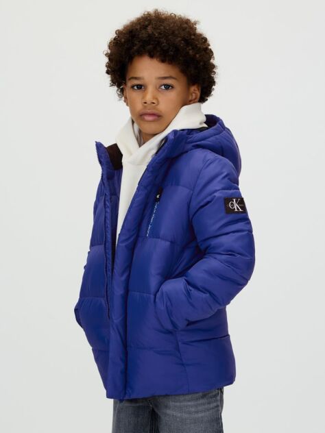 Μπλε Φουσκωτό Μπουφάν Από Ανακυκλωμένο Πολυεστέρα  Αγόρι