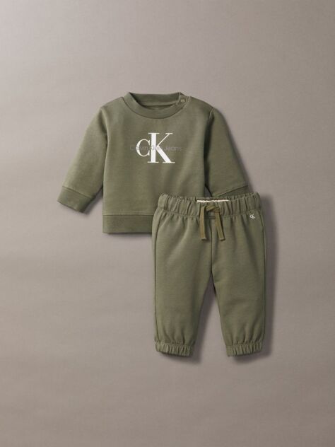 Green Newborn Logo Tracksuit  Newborn