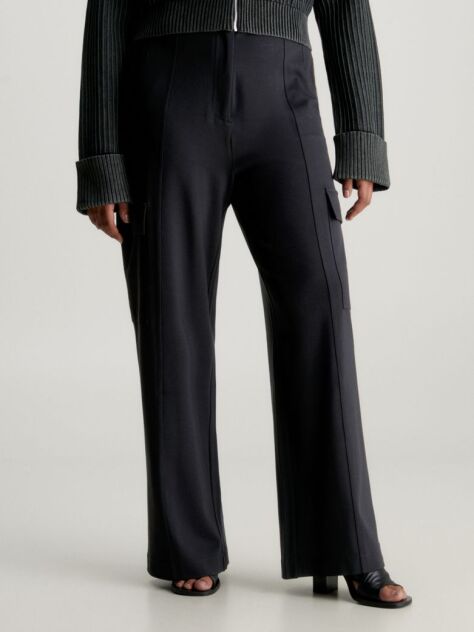 Black Milano Jersey Utility Pants  Women
