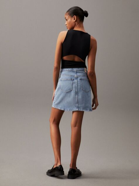 Denim Denim A-line Wrap Skirt  Women