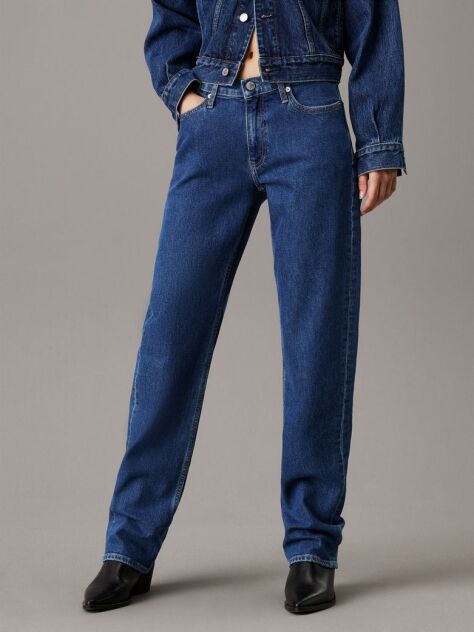 Denim Τζιν Σε Ίσια Γραμμή Με Χαμηλή Μέση  Γυναίκα