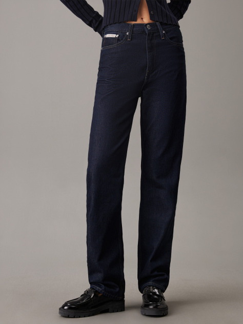 Denim Ψηλόμεσο Τζιν Σε Ίσια Γραμμή  Γυναίκα