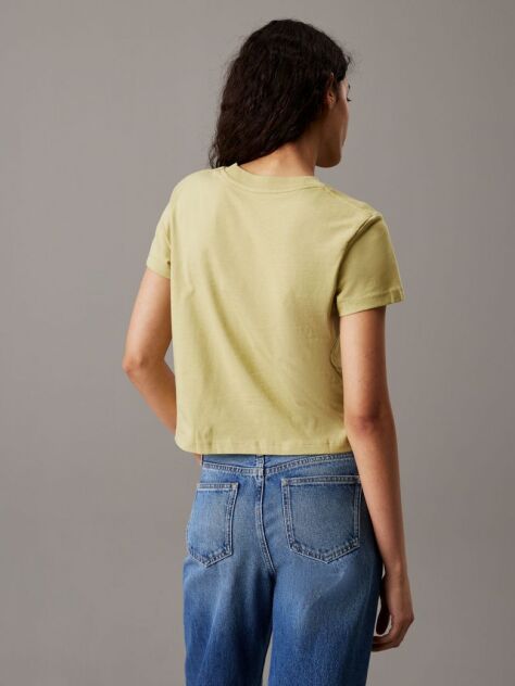 Green Slim Logo T-shirt  Women