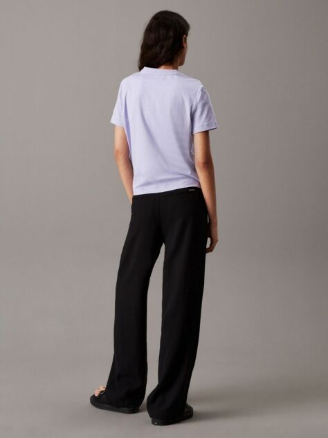 Black Relaxed Straight Drawstring Trousers  Women