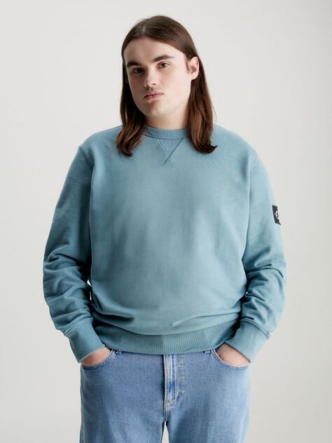 Blue Monogram Badge Sweatshirt  Men