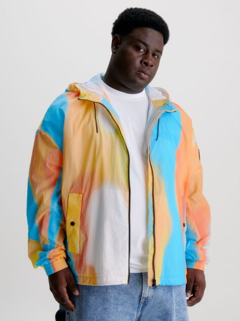 Multi Recycled Nylon Multicolour Windbreaker  Men