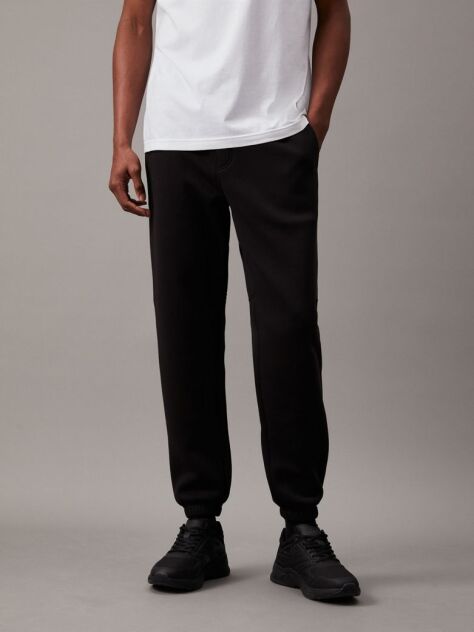 Black Logo Fleece Tape Joggers  Men
