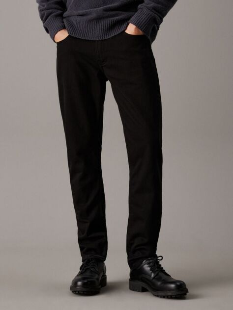 Black Slim Straight Jeans  Men