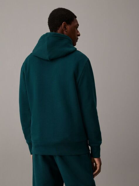 Green Heavy Cotton Fleece Hoodie  Men