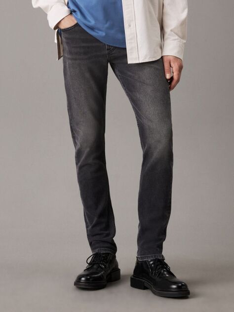 Black Slim Tapered Jeans  Men