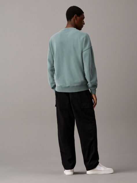 Black Cotton Twill Cargo Pants  Men