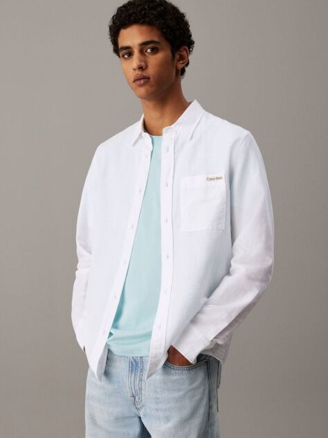 White Linen Cotton Shirt  Men