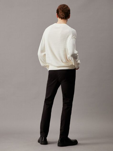 Black Slim Chino Trousers  Men