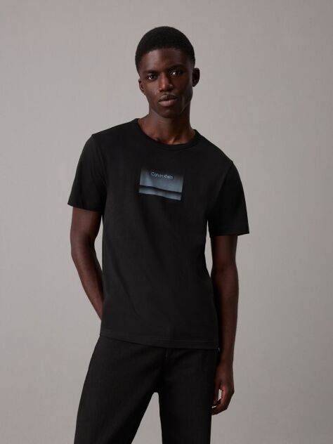 Black Gradient Graphic T-shirt  Men