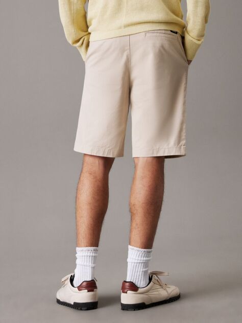 Beige Modern. Sharp. Innovative. Calvin Klein Menswear offers a premium selection of men's styles from tailored suits to luxury sportswear. These shorts are crafted with 51% certified organic cotton, which is grown free from synthetic pesticides, synthetic fertilizers and genetically modified seeds  Men