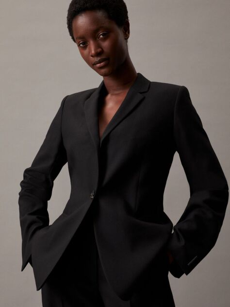 Black Essential Tailored Blazer  Women
