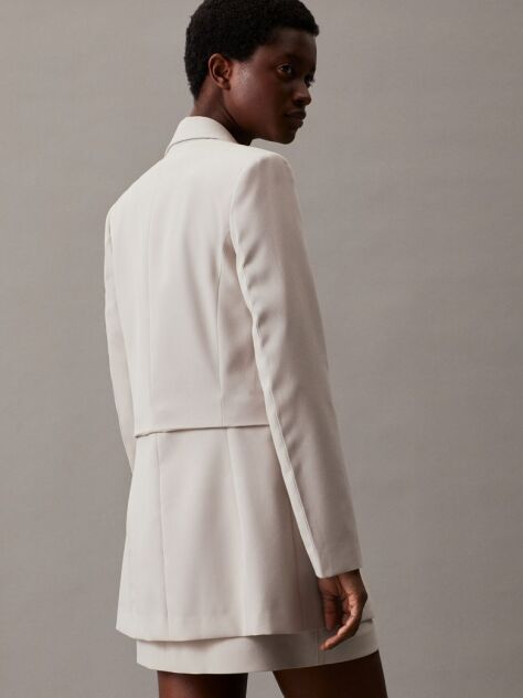 Beige Oversized Modular Blazer  Women