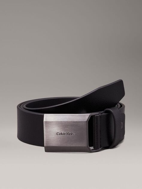 Black Leather Belt  Men