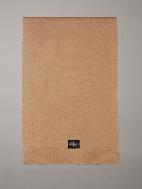 Beige Knit Scarf  Men