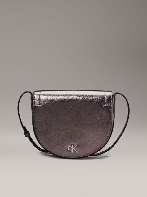 Silver Metallic Crossbody Bag  Women