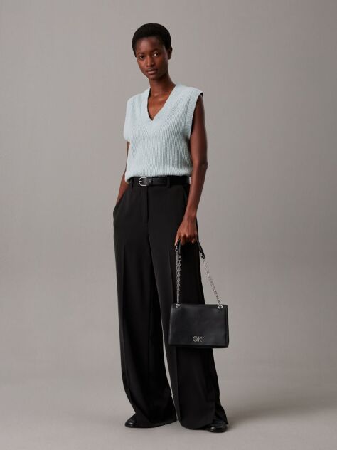 Black Convertible Crossbody Bag  Women