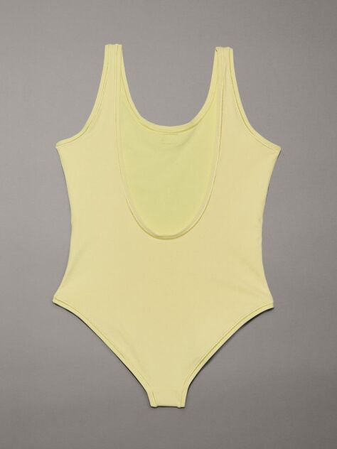 Yellow Girls Swimsuit - CK Monogram  Girls