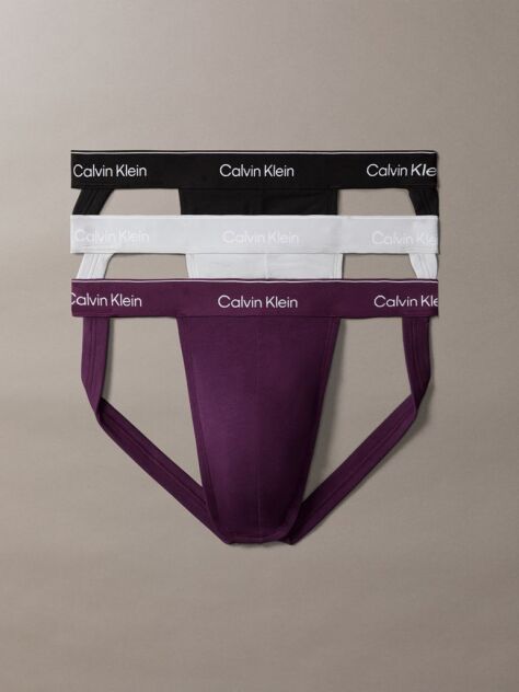 Multi 3 Pack Jock Straps - Icon Cotton Stretch  Men
