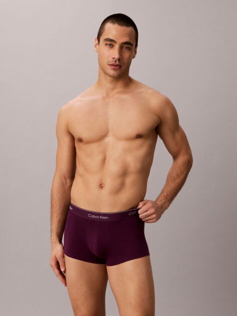 Multi 3 Pack Low Rise Trunks - Icon Cotton Stretch  Men