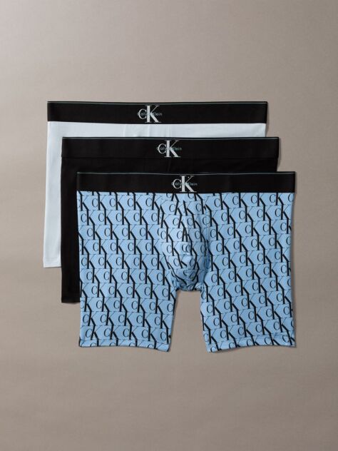 Multi Graphic Monogram Cotton Stretch Boxer Briefs  Men