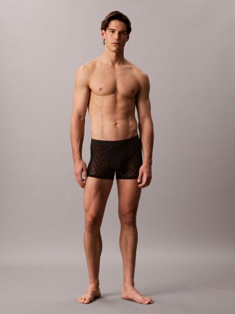 Black Sheer Mesh Trunks - CK Black  Men
